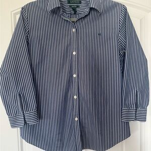 Lauren Ralph Lauren striped easy-care cotton shir